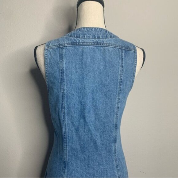 NWT Frame Denim Sleeveless Trucker Pocket Mini Dress - Picture 11 of 14